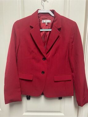 Kasper Women's Crimson Notch-Lapel Blazer